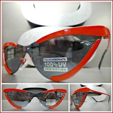 New CLASSY Elegant Modern Contemporary RETRO Cat Eye Style SUN GLASSES Red Frame