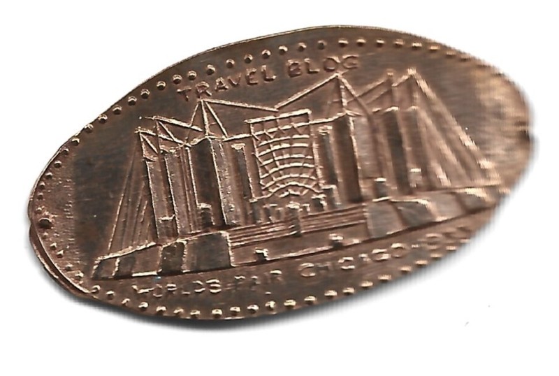 Copper elongated penny (cent) CENTURY OF PROGRESS INTERNATIONAL EXHIBITION #46