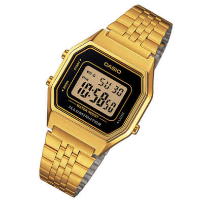 Casio LA680WGA-1D Women's Classic Digital Gold-Tone Stainless