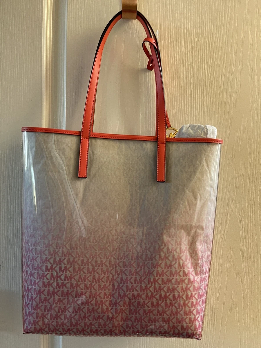 michael kors clear rainbow tote