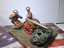 WW1 Toy Soldiers W/ Cannon Lot