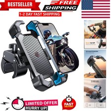 Motorcycle Phone Mount, 1s Auto Lock 100mph Military Anti-Shake Bike Phone...