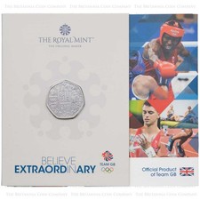 2021 Team GB Olympic Games Brilliant Uncirculated 50P Coin Royal Mint
