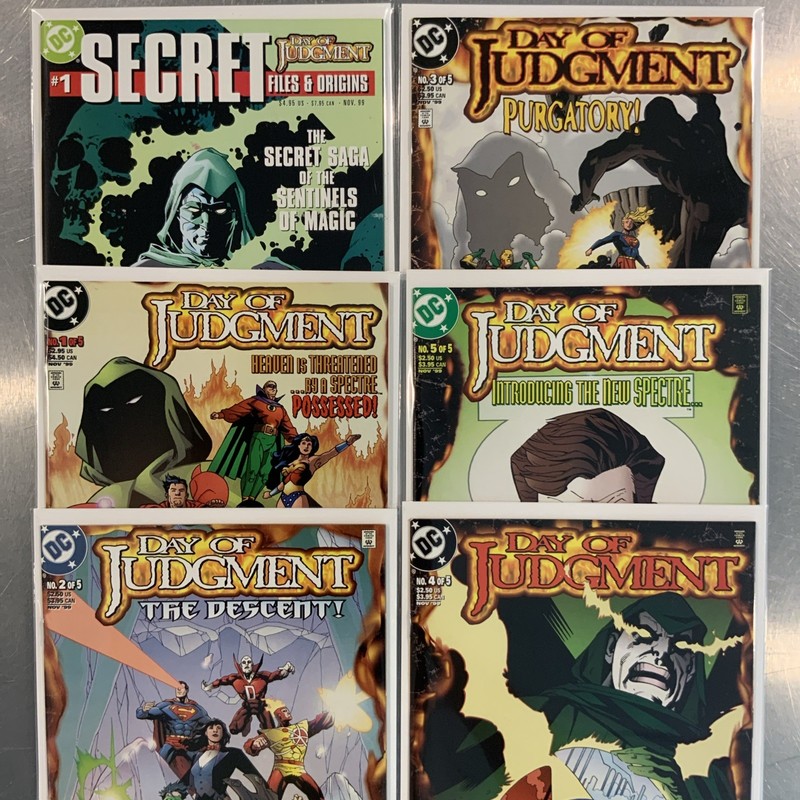 Day of Judgment #1-5 Full Set 1999 W/ Secret Files & Origins NM DC COMICS