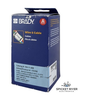 NEW - Lot of 21 - Brady M4-11-498 Wire & Cable 0.5'' Vinyl Cloth Labels 170785