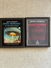 LOT OF 2 VINTAGE ATARI 2600 SPACE INVADER VIDEO GAME CARTRIDGES BOTH VARIANTS