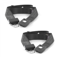 Jp Cherokee 1984 - 2001 Standard 2pt Charcoal Lap Bucket Seat Belt Kit - Pair