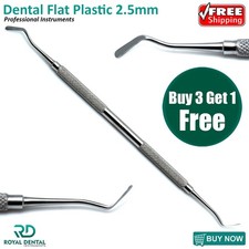 Flat Plastic Filling 2.5 mm Restorative Amalgam Dental Double Ended Instruments