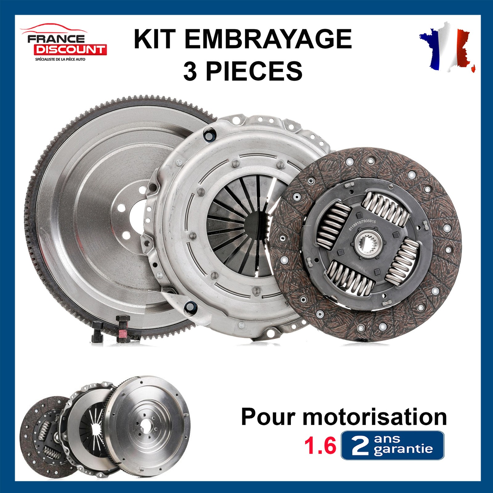 Volant moteur rigide 1.6 HDi et embrayage renforce anti patinage