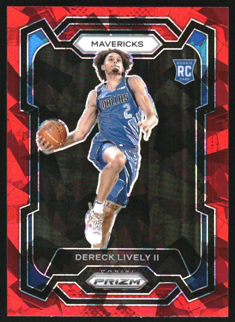 2023-24 Panini Prizm Prizms Red Ice #163 Dereck Lively II