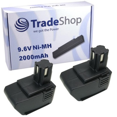 2x AKKU 9,6V 2000mAh für Hilti SF100 SF100A SFB105 SB10 BD2000 ersetzt SBP10