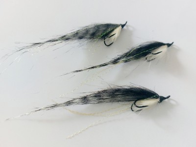 3 x Sunray Tiger Gr. 8 Double LACHS Angeln Fliegen Ref.00171