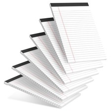 6pcs Small Note Pad 5x8 College Ruled Legal Pads Paper Notepads 6 Pack Study ...