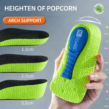 Height Increase Insoles Men Women Invisible Heel Lift Taller Shoe