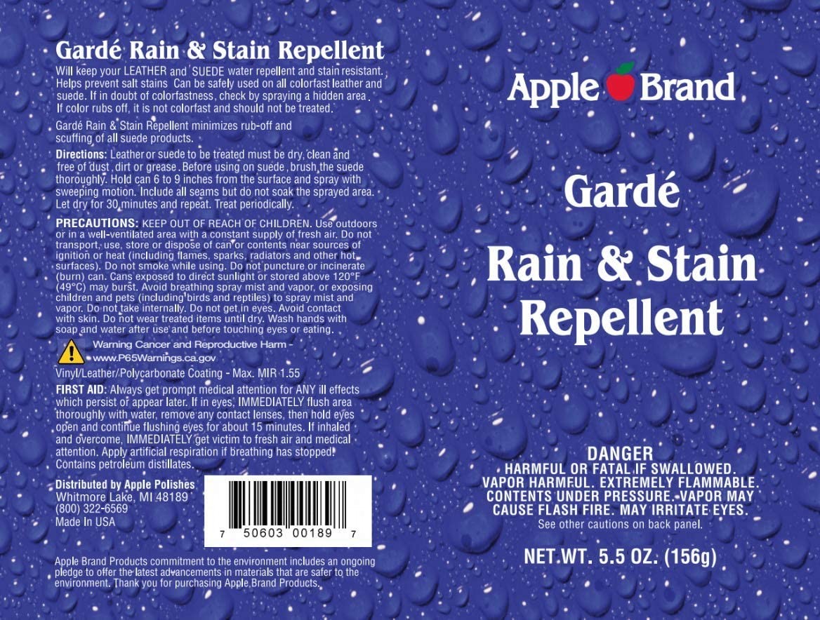Apple Garde Water Repellent Spray for Handbags Shoes Furniture