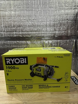 #ad Ryobi 1900PSI 1.2 GPM Electric Pressure Washer $90.00