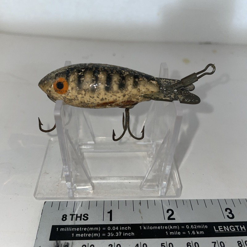 Vintage Wooden Bomber Fishing Lure 