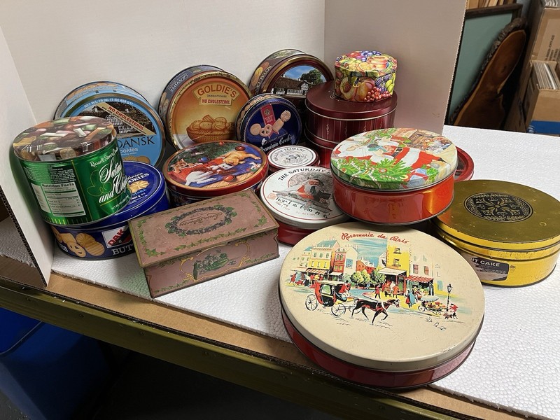 Large Collection Of Cookie And Candy Tins