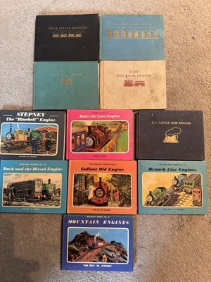 11 Thomas die Lokomotive Eisenbahn Serie Bücher von Rev W Awdry inkl. 4 Erstdrucke!