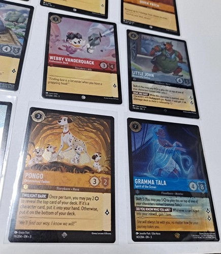 Disney Lorcana TCG Into The Inklands Lot Of 30 Cold Foil Cards Gramma Tala