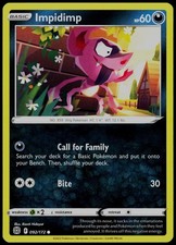 Carta Pokemon Impidimp 092/172 stelle brillanti comuni giocata poco