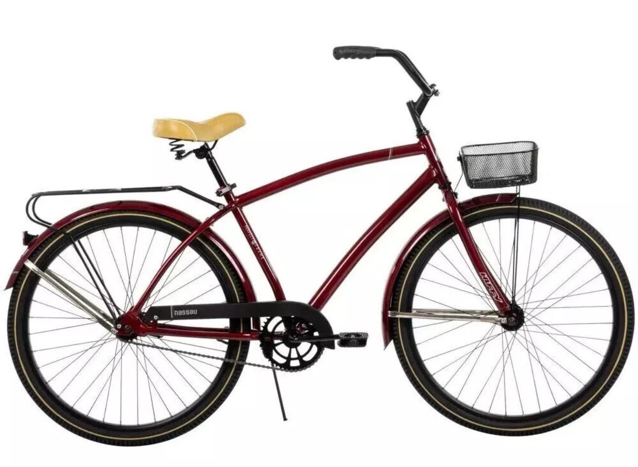 (New) HUFFY 26” NASSAU CRUISER BIKE - RED (264.54 USD) (New) HUFFY 26” NASSAU CRUISER BIKE - RED (264.54 USD)