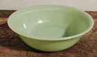 Vintage Fire-King Oven Ware Jadeite Green Jane Ray Lg Round Vegetable Bowl 8-1/4