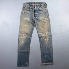 Levis 501 Vintage 80s Redline Selvedge USA XX Jeans Light Wash 30x38 Act 29x33