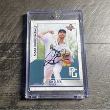 Jon Olsen Signed IP Auto 2021 Cedar Rapids Kernels Team Set Minnesota Twins RC