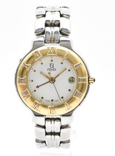 [QUASI NUOVO] FENDI 900L Oro Bianco Romano 26mm Orologio Donna Quarzo dal GIAPPONE