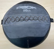 P90X 20 Lbs Medicine Ball Weighted Leather Workout Exercise Home Gym