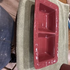Longaberger Rectangular Divided Serving Bowl ...