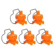 5Pcs 65 Degree Fan Spray Tip with Clip Fit 1-1/4", 0.48 Cubic Meters Per Hour