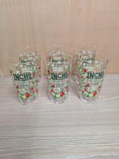Inch's Medium Apple Cider Pint Glasses Set of 6 British Apples Collectable