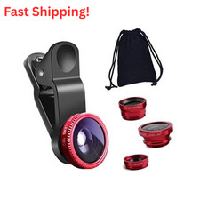 Universal 3 in 1 Camera Lens Kit Fisheye Wide Angle Macro for Mobile Phones