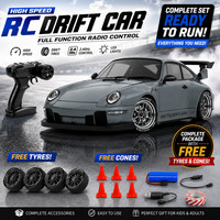 RC Drift Car Porsche Style, 4WD High Speed Racing Vehicle with LED Lights 2.4GH
