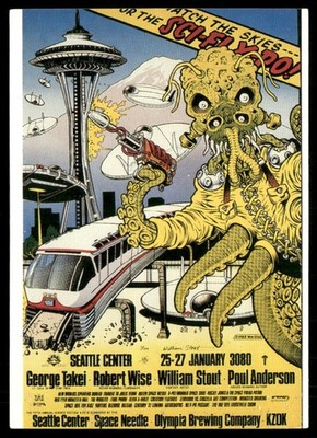 1993 Comic Images William Stout Series 1 #72 Sci Fi Xpo Poster