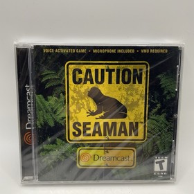 Seaman (Sega Dreamcast, 2000) SEALED Disc! Box Mic Manual Authentic