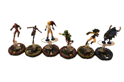 Lot of 6 Heroclix figures MARVEL DC