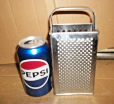 Vintage Small Metal/Steel Box Type Cheese Grater/Vegetable Shredder Sweden