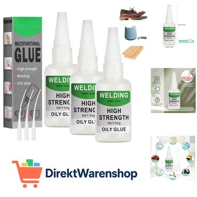 3 Stück Sekundenkleber Extra Stark, 50g Mächtiger Universalkleber, Schweißen ...