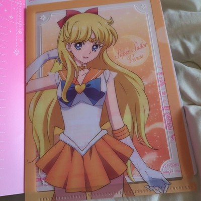 Pretty Guardian Sailor Moon Eternal Sailor Venus Clear File Folder Pink Blue
