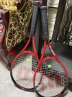 Wilson Pro Staff Red/Black Tennis Racquets Lot of 2 2-Pack Racquet Set — photo 1
