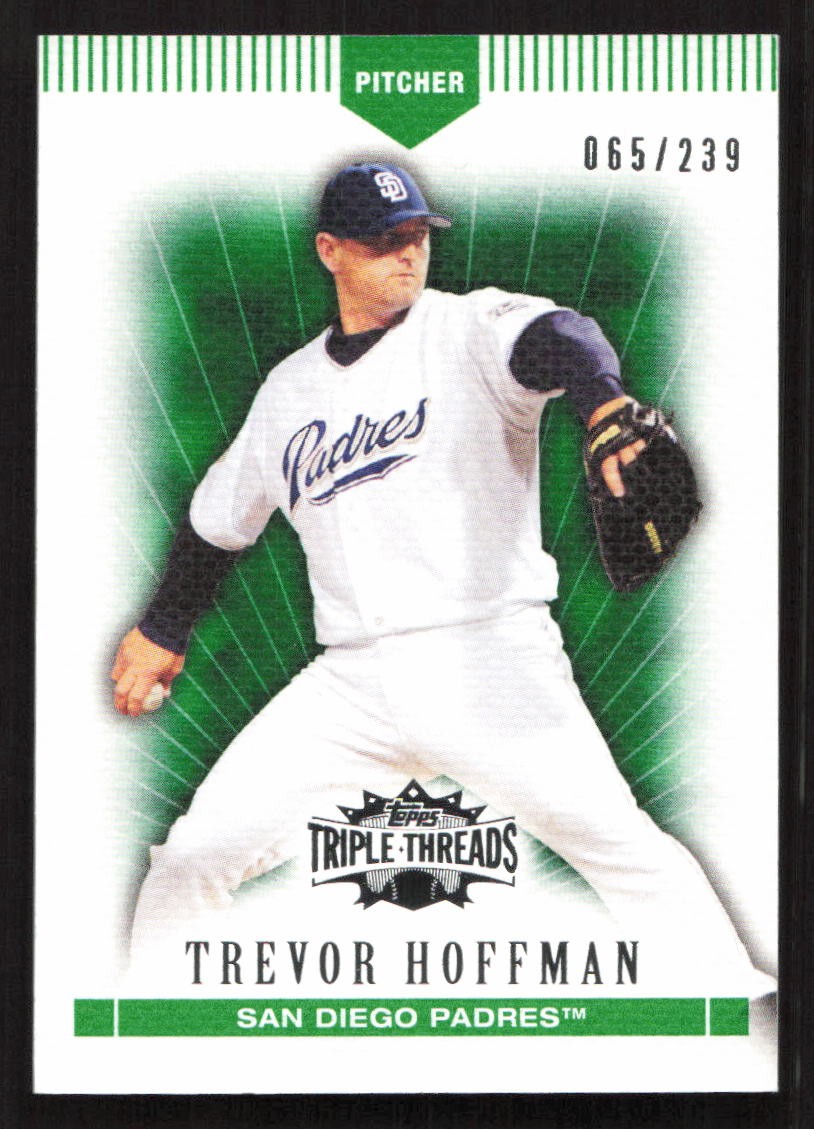 2007 Topps Triple Threads Trevor Hoffman Emerald #/239 #37 Card
