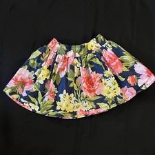 Abercrombie Kids Floral Print Skirt Size M Elastic Waist Lined Cute
