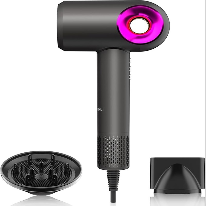 Hair Dryer, High-Speed Ionic Low Noise Blow Dryer with Diffuser for Fast Drying