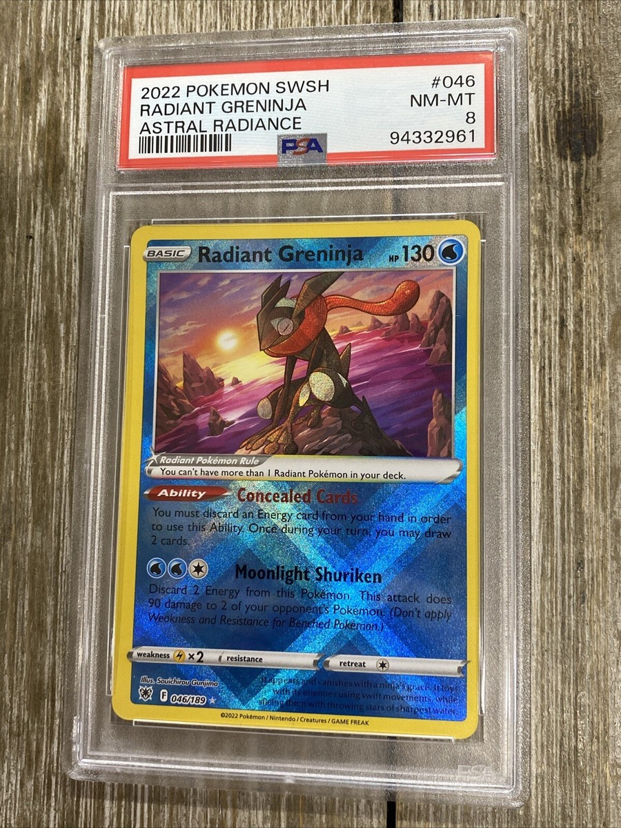 PSA 8 2022 Pokémon SWSH Radiant Greninja Astral Radiance | eBay