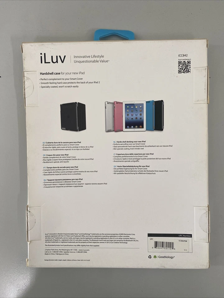iLUV iCC842 Pink Hardshell Case New iPAD/iPAD2  - Image 2 of 2