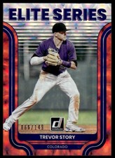 2022 Donruss Elite Series Red Trevor Story R35 Colorado Rockies #ES-8