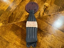 Neat 10” Coca-Cola Cast Iron Door Handle Painted W/ Detail Coke